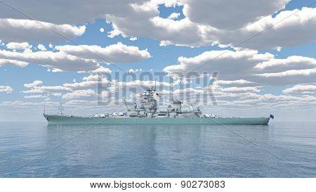 American battleship of World War 2