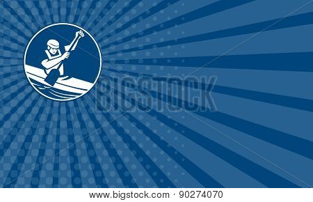 Business Card Canoe Slalom Circle Icon