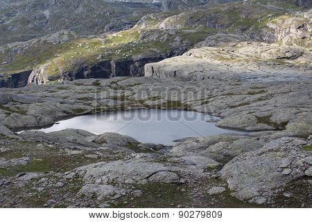Lake on the mountain.