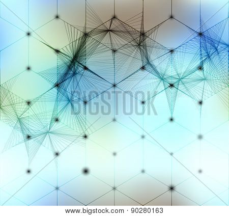 Abstract geometric cubes background.