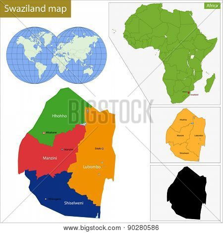 Administrative division of the Federal Kingdom of Swaziland