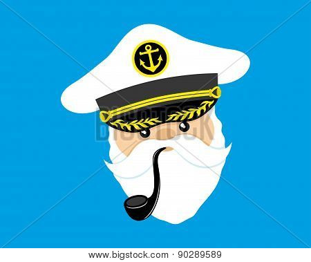 Vector illustration. Captain.