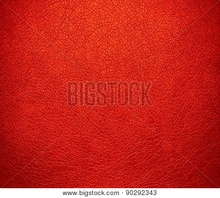 Coquelicot color leather texture background