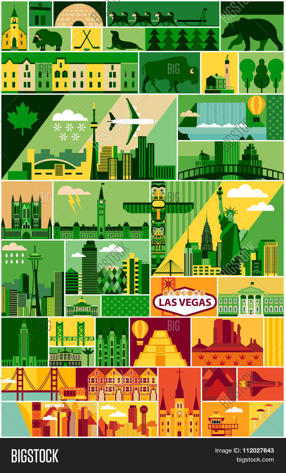 Cartoon Map North Vector & Photo (Free Trial) | Bigstock
