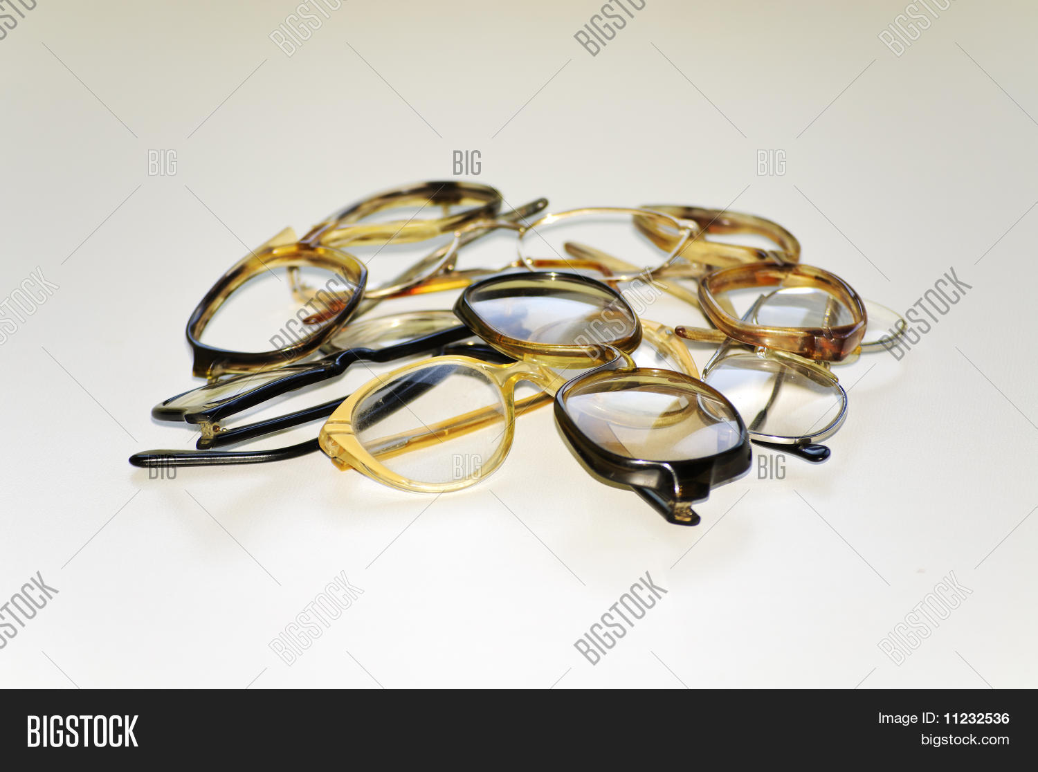 Bunch Old Eyeglasses Image & Photo (Free Trial) Bigstock