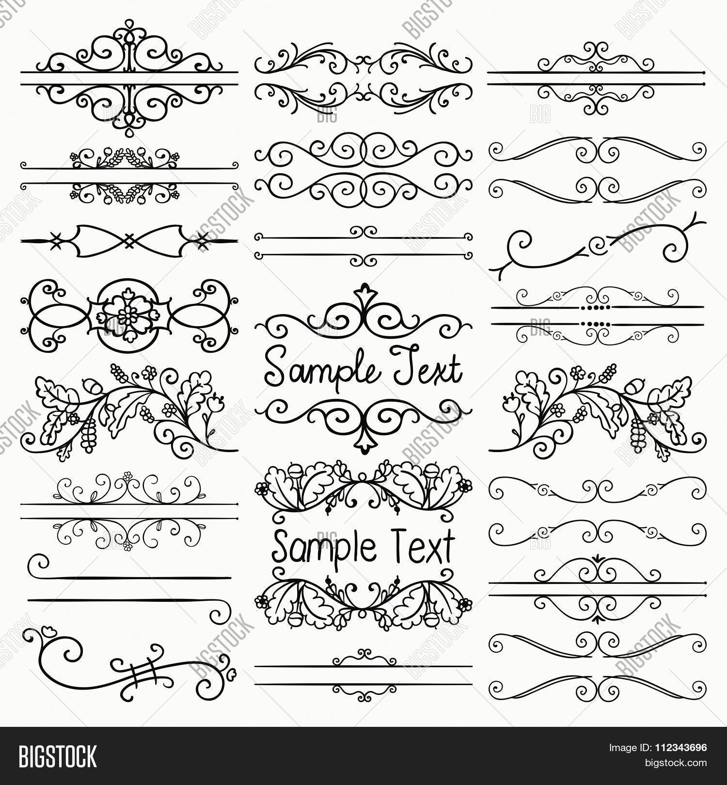 text swirls