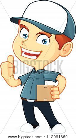 Delivery Man with package