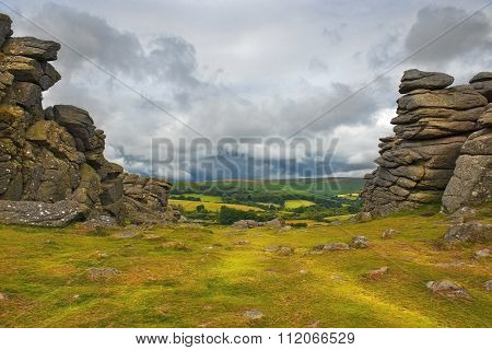 Landscape Of Land's End In Cornwall England