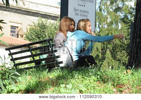 Teenagers Taking A Selfie