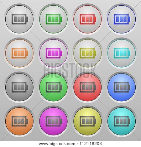 Full Battery Plastic Sunk Buttons