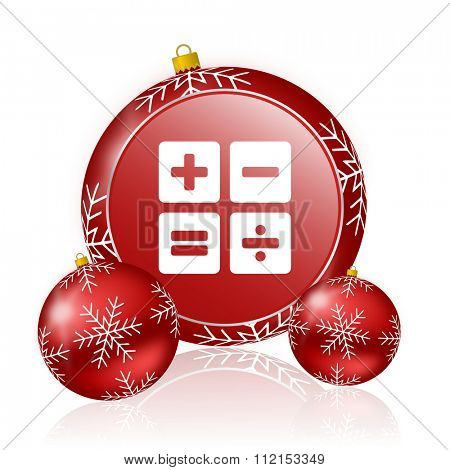 calculator christmas icon
