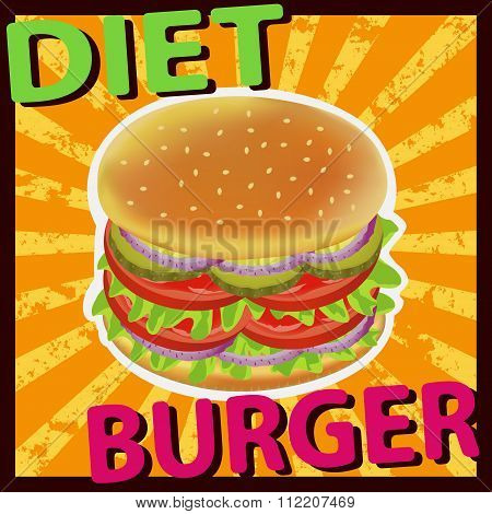 Burger Diet Tomato Pickles