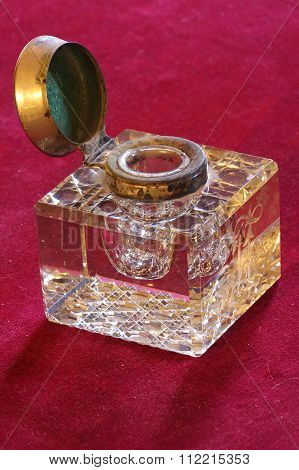 inkwell glass antique