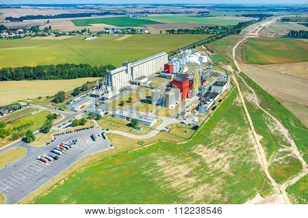 Biofuel Factory Aerial View