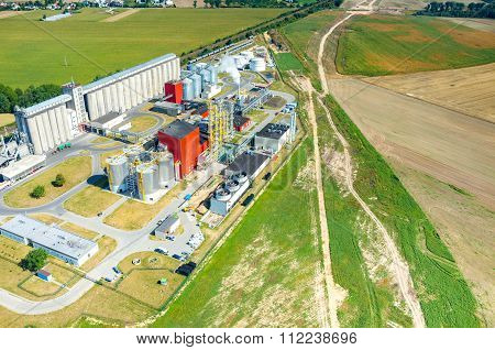 Biofuel Factory Aerial View