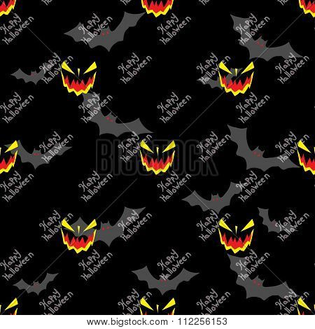 Halloween Seamless Vector Pattern Background Wallpaper