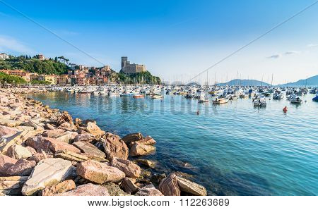 Lerici Typical Village, Castle And Port In Liguria