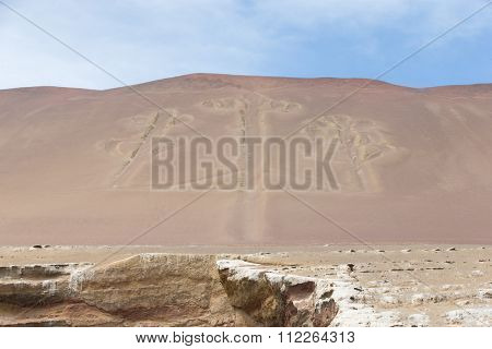 El Candelabro, Ballestas Islands, Peru, South America