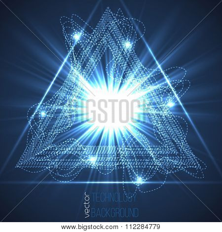 Technology digital background