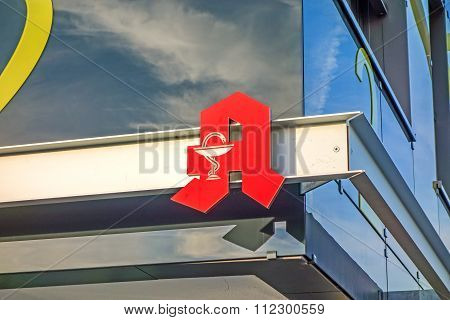 Sign For A German Pharmacy / Apotheke