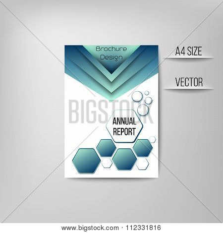 Vector business brochure, flyer template