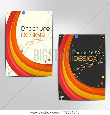 Vector business brochure, flyer template