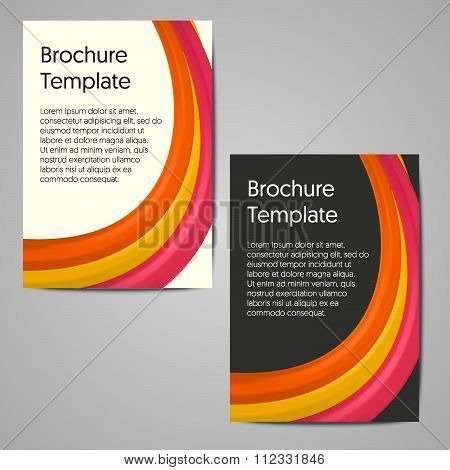 Vector business brochure, flyer template