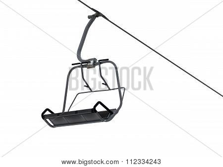 Chair-lift Isolated On White Background
