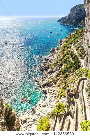 Capri Island  In Italy