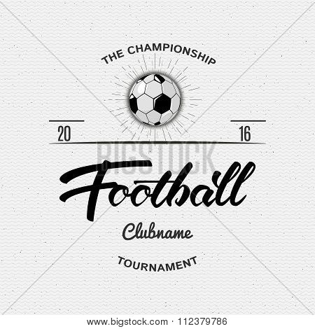 Football, Soccer Hand lettering badges and labels for any use