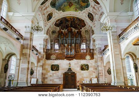 Ebersmunster Abbey Cathedral Majestic Interior