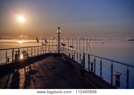 Sunrise At Minsk Sea