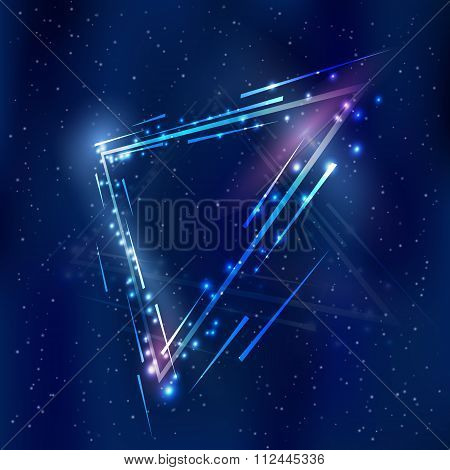 Abstract space technology background