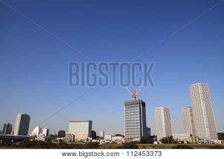 Landscape of Futago tamagawa in Tokyo, Japan