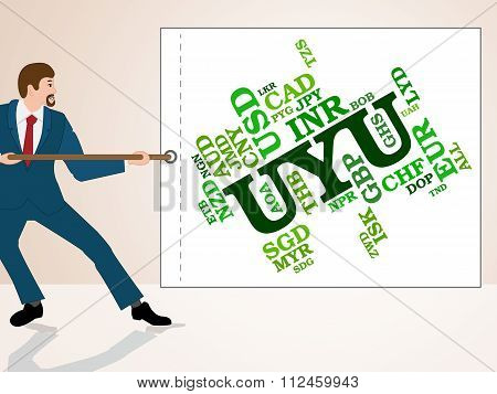 Uyu Currency Shows Exchange Rate And Forex
