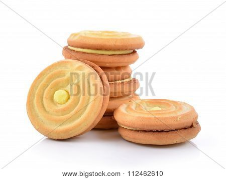 Cookies On White Background
