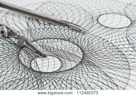 Compass And Geometric Shapes