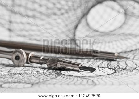 Compass And Geometric Shapes