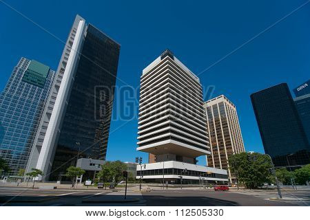 Ibm Building Surrounded By High Density Buildings