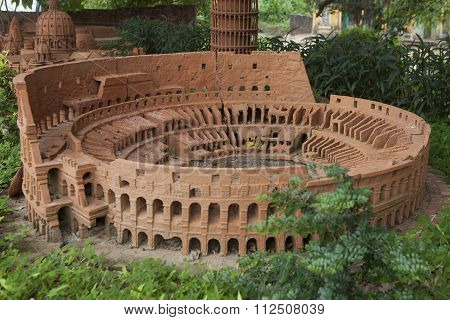 Model of Colosseum or Coliseum made from earthenware