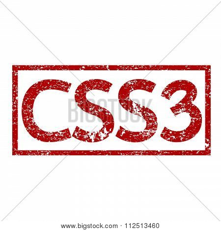 an images of illustration Stamp text CSS3