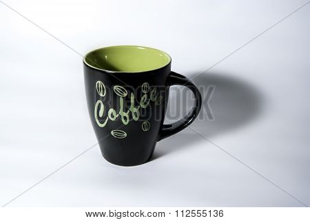 Cup Of Coffee Over White Background