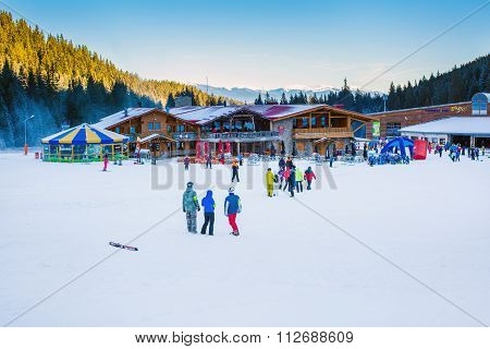 Bunderishka polyana, ski station, cable car lift, Bansko, Bulgaria