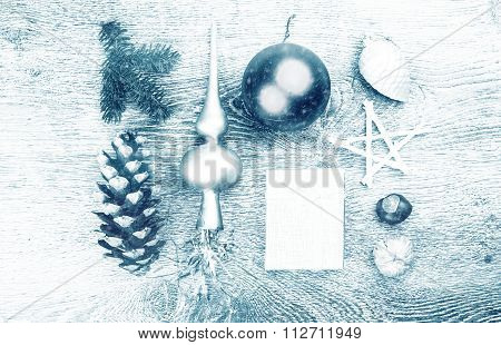 Christmas fir tree with cones