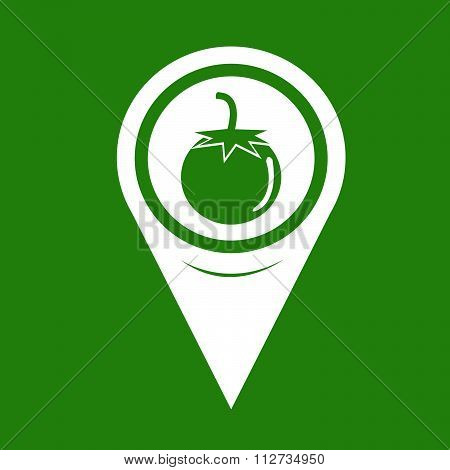 Map Pin Pointer Tomato Icon