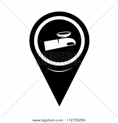 Map Pin Pointer Contact Lens Icon