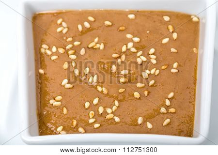 Peanut sauce for chuka salad.