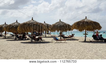 Eagle Beach in Oranjestad, Aruba