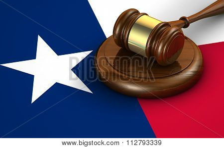 Texas Law Legal System Concept