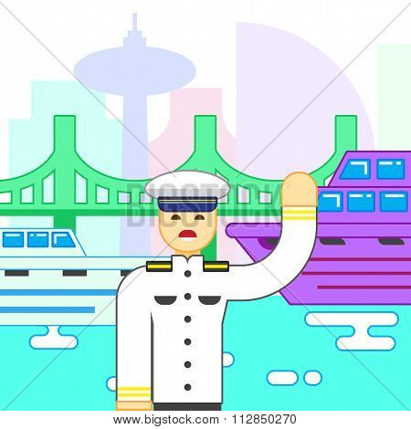 Ship captain icon